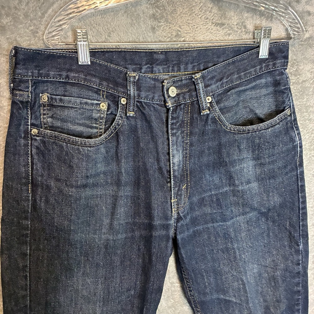 Levis 514 Mens Modern Straight Jeans 34x29 Mid Rise Dark Wash Casual Basic Denim